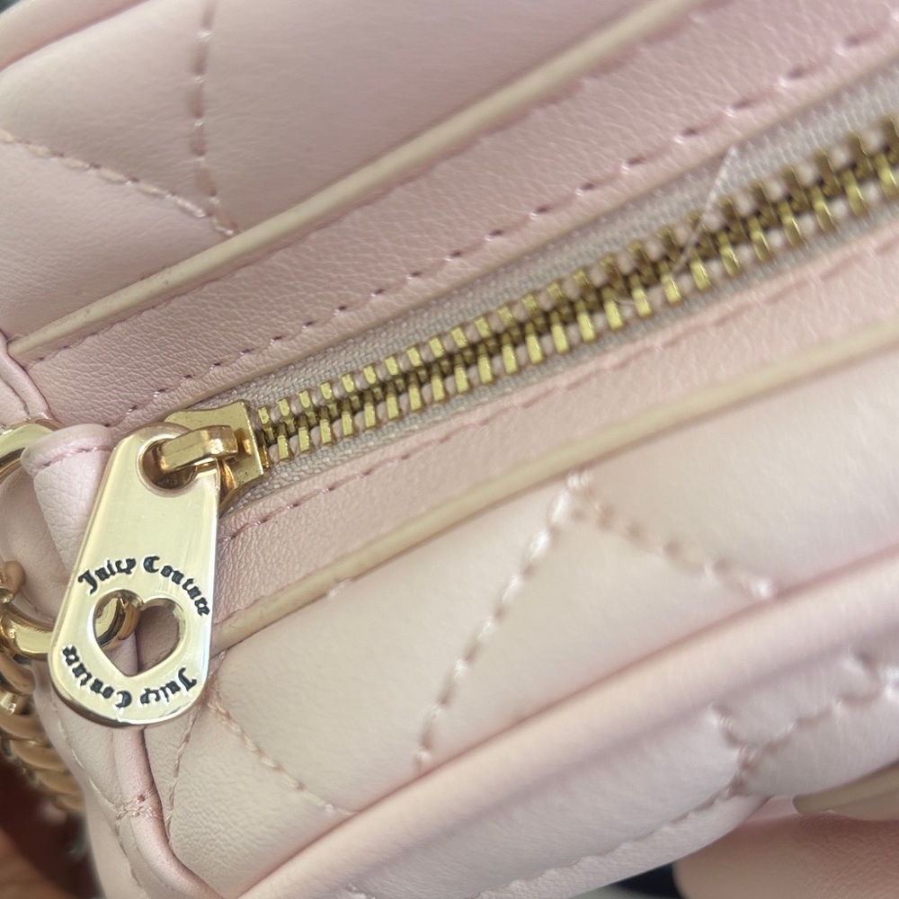Juicy Couture Pink Quilted Heart Handbag - Picture 8 of 8